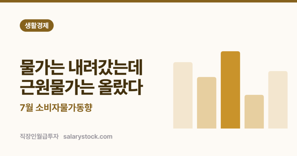 물가 2.8%로 내려왔는데 — 근원물가는 왜 오히려 올랐을까