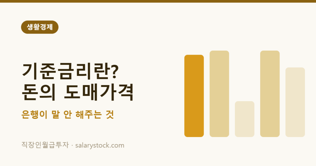 기준금리의 뜻과 대출 예금 금리에 미치는 영향